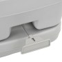 Gray and White HDPE Portable Camping Toilet 10+10 L by vidaXL, Urinals and portable toilets - Ref: Foro24-154408, Price: 124,...