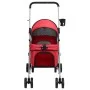 Folding dog stroller red oxford fabric 76x50x100 cm by vidaXL, pet strollers - Ref: Foro24-172199, Price: 95,17 €, Discount: %