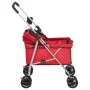 Folding dog stroller red oxford fabric 76x50x100 cm by vidaXL, pet strollers - Ref: Foro24-172199, Price: 95,17 €, Discount: %