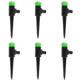 Rotating sprinklers 6 pcs green black 3x6x19.5 cm ABS&PP by vidaXL, Spray accessories - Ref: Foro24-154449, Price: 9,78 €, Di...