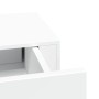 Estantes de pared con cajón 2 uds MDF blanco 60x23,5x10 cm