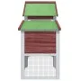 Solid pine wood chicken coop in mocha color, measuring 186.5x58.5x113 cm. by vidaXL, Cages and habitats for small animals - R...