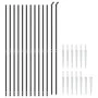 Near wire with anthracite gray anchoring spikes 1.4x25 m by vidaXL, fence panels - Ref: Foro24-154251, Price: 215,07 €, Disco...