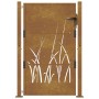 Gartentor aus Cortenstahl, Grasdesign, 105 x 130 cm von vidaXL, Gartentore - Ref: Foro24-153174, Preis: 188,93 €, Rabatt: %
