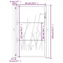 Gartentor aus Cortenstahl, Grasdesign, 105 x 130 cm von vidaXL, Gartentore - Ref: Foro24-153174, Preis: 188,93 €, Rabatt: %