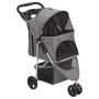 Faltbarer Hundewagen Oxford Stoff grau 80x46x98 cm von vidaXL, Kinderwagen für Haustiere - Ref: Foro24-172197, Preis: 87,22 €...