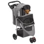 Faltbarer Hundewagen Oxford Stoff grau 80x46x98 cm von vidaXL, Kinderwagen für Haustiere - Ref: Foro24-172197, Preis: 87,22 €...