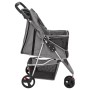 Faltbarer Hundewagen Oxford Stoff grau 80x46x98 cm von vidaXL, Kinderwagen für Haustiere - Ref: Foro24-172197, Preis: 87,22 €...
