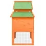 Solid brown pine wood chicken coop 186.5x58.5x113 cm by vidaXL, Cages and habitats for small animals - Ref: Foro24-172228, Pr...
