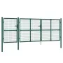 Grüne Gittertür aus verzinktem Stahl, 400 x 175 cm von vidaXL, Gartentore - Ref: Foro24-154537, Preis: 450,60 €, Rabatt: %