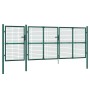 Grüne Gittertür aus verzinktem Stahl, 400 x 175 cm von vidaXL, Gartentore - Ref: Foro24-154537, Preis: 460,74 €, Rabatt: %