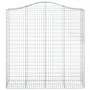 Galvanized iron arch-shaped gabion basket 200x50x200/220 cm by vidaXL, Pots and planters - Ref: Foro24-153400, Price: 105,79 ...