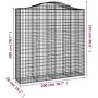 Galvanized iron arch-shaped gabion basket 200x50x200/220 cm by vidaXL, Pots and planters - Ref: Foro24-153400, Price: 105,79 ...