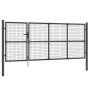 Galvanized steel anthracite garden mesh gate 350x175cm by vidaXL, garden gates - Ref: Foro24-154543, Price: 451,92 €, Discoun...