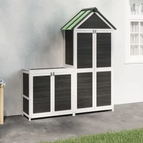 Garden tool sheds 2 pcs gray pine wood by vidaXL, Sheds - Ref: Foro24-172250, Price: 345,31 €, Discount: %