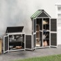 Garden tool sheds 2 pcs gray pine wood by vidaXL, Sheds - Ref: Foro24-172250, Price: 352,45 €, Discount: %