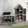 Gartengeräteschuppen 2 Stück aus grauem Kiefernholz von vidaXL, Schuppen - Ref: Foro24-172250, Preis: 345,31 €, Rabatt: %