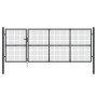 Galvanized steel anthracite garden mesh gate 350x175cm by vidaXL, garden gates - Ref: Foro24-154543, Price: 451,92 €, Discoun...