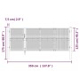 Galvanized steel anthracite garden mesh gate 350x175cm by vidaXL, garden gates - Ref: Foro24-154543, Price: 451,92 €, Discoun...