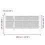 Gartengittertür aus verzinktem Stahl anthrazit 350x175cm von vidaXL, Gartentore - Ref: Foro24-154543, Preis: 431,76 €, Rabatt: %