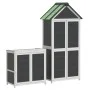 Gartengeräteschuppen 2 Stück aus grauem Kiefernholz von vidaXL, Schuppen - Ref: Foro24-172250, Preis: 345,31 €, Rabatt: %