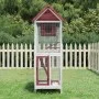 Vogelhaus aus massivem Mokka-Kiefernholz, 60 x 58,5 x 160 cm von vidaXL, Füße und Vogelkäfige - Ref: Foro24-172257, Preis: 15...