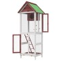 Vogelhaus aus massivem Mokka-Kiefernholz, 60 x 58,5 x 160 cm von vidaXL, Füße und Vogelkäfige - Ref: Foro24-172257, Preis: 15...