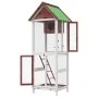 Vogelhaus aus massivem Mokka-Kiefernholz, 60 x 58,5 x 160 cm von vidaXL, Füße und Vogelkäfige - Ref: Foro24-172257, Preis: 15...