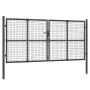 Garden mesh door anthracite galvanized steel 300x175cm by vidaXL, garden gates - Ref: Foro24-154530, Price: 387,50 €, Discoun...
