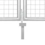 Gartengittertür aus silber verzinktem Stahl, 300 x 175 cm von vidaXL, Gartentore - Ref: Foro24-154531, Preis: 350,63 €, Rabat...