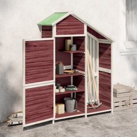 Mocha pine wood garden tool shed 120x53.5x170 cm by vidaXL, Sheds - Ref: Foro24-172248, Price: 308,36 €, Discount: %