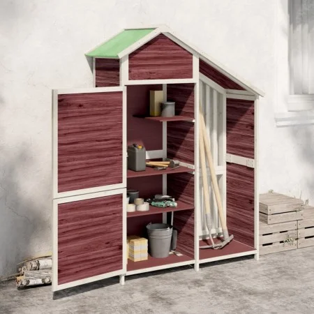 Gartengeräteschuppen aus mokkafarbenem Kiefernholz, 120 x 53,5 x 170 cm von vidaXL, Schuppen - Ref: Foro24-172248, Preis: 302...