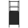 Schwarzes Regal aus Eisen und Holz, 80 x 30 x 78,5 cm von vidaXL, Bücherregale und Regale - Ref: Foro24-832793, Preis: 44,29 ...