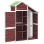 Cobertizo herramientas jardín madera pino moca 120x53,5x170 cm de vidaXL, Cobertizos - Ref: Foro24-172248, Precio: 308,36 €, ...