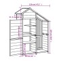 Gartengeräteschuppen aus mokkafarbenem Kiefernholz, 120 x 53,5 x 170 cm von vidaXL, Schuppen - Ref: Foro24-172248, Preis: 308...