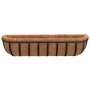 Wandtöpfe 2 Stück, schwarzer Stahl mit Kokosbeschichtung, 91 x 20 x 23 cm von vidaXL, Untertassen und Eimer für Töpfe - Ref: ...