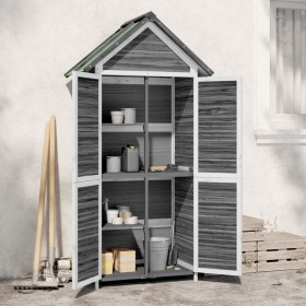 Garden tool shed gray pine wood 89x52.5x175 cm by vidaXL, Sheds - Ref: Foro24-172244, Price: 239,42 €, Discount: %