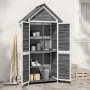 Gartengeräteschuppen aus grauem Kiefernholz, 89 x 52,5 x 175 cm von vidaXL, Schuppen - Ref: Foro24-172244, Preis: 223,32 €, R...