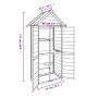 Gartengeräteschuppen aus grauem Kiefernholz, 89 x 52,5 x 175 cm von vidaXL, Schuppen - Ref: Foro24-172244, Preis: 223,32 €, R...