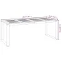 Mesa de jardín con patas en U madera maciza acacia 200x90x75 cm de vidaXL, Mesas de jardín - Ref: Foro24-319518, Precio: 284,...