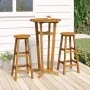 Juego de bar 3 piezas madera maciza acacia de vidaXL, Conjuntos de jardín - Ref: Foro24-319699, Precio: 159,30 €, Descuento: %