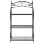 Blumenregal aus schwarzem Stahl, 56 x 30 x 96 cm von vidaXL, Topfständer - Ref: Foro24-319353, Preis: 73,01 €, Rabatt: %