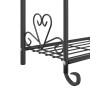 Blumenregal aus schwarzem Stahl, 56 x 30 x 96 cm von vidaXL, Topfständer - Ref: Foro24-319353, Preis: 73,01 €, Rabatt: %