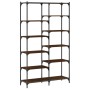 Holzwerkstoff-Eisenregal, Eiche braun, 100 x 32 x 170 cm von vidaXL, Bücherregale und Regale - Ref: Foro24-832792, Preis: 107...