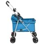 Folding dog stroller blue oxford fabric 76x50x100 cm by vidaXL, pet strollers - Ref: Foro24-172200, Price: 94,86 €, Discount: %