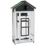 Vogelhaus aus massivem Kiefernholz grau 91,5x53x170 cm von vidaXL, Füße und Vogelkäfige - Ref: Foro24-172253, Preis: 237,47 €...