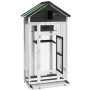 Vogelhaus aus massivem Kiefernholz grau 91,5x53x170 cm von vidaXL, Füße und Vogelkäfige - Ref: Foro24-172253, Preis: 237,47 €...