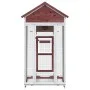 Vogelhaus aus massivem Kiefernholz, Farbe Mokka, 91,5 x 53 x 170 cm von vidaXL, Füße und Vogelkäfige - Ref: Foro24-172254, Pr...