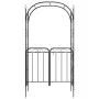 Gartenbogen mit schwarzer Stahltür 108x45x235 cm von vidaXL, Pergolen, Bögen und Gartenspaliere - Ref: Foro24-319352, Preis: ...
