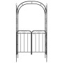 Gartenbogen mit schwarzer Stahltür 108x45x235 cm von vidaXL, Pergolen, Bögen und Gartenspaliere - Ref: Foro24-319352, Preis: ...